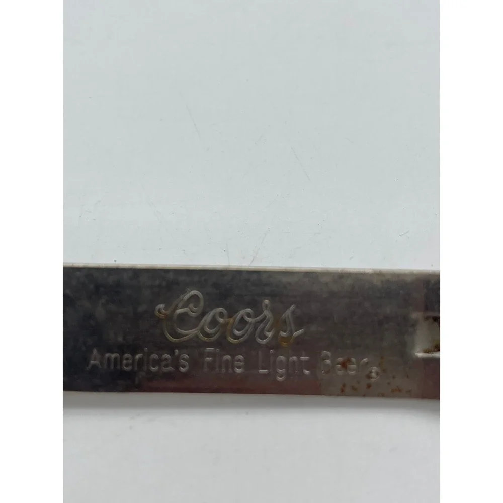 Vintage Coors Americas Fine Light Beer Bottle Opener Vaughan Chicago Church Key